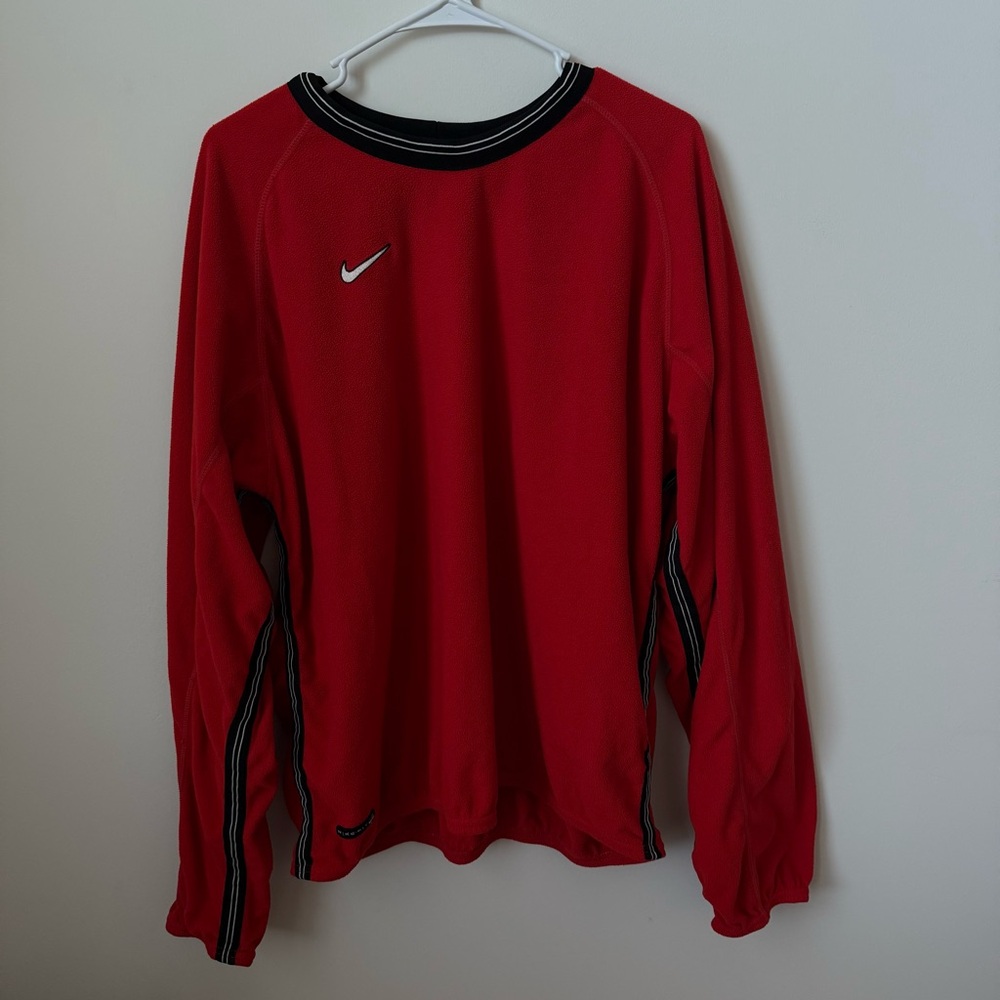 Nike Red Fleece Crewneck‎ Retro 90s Size XL
